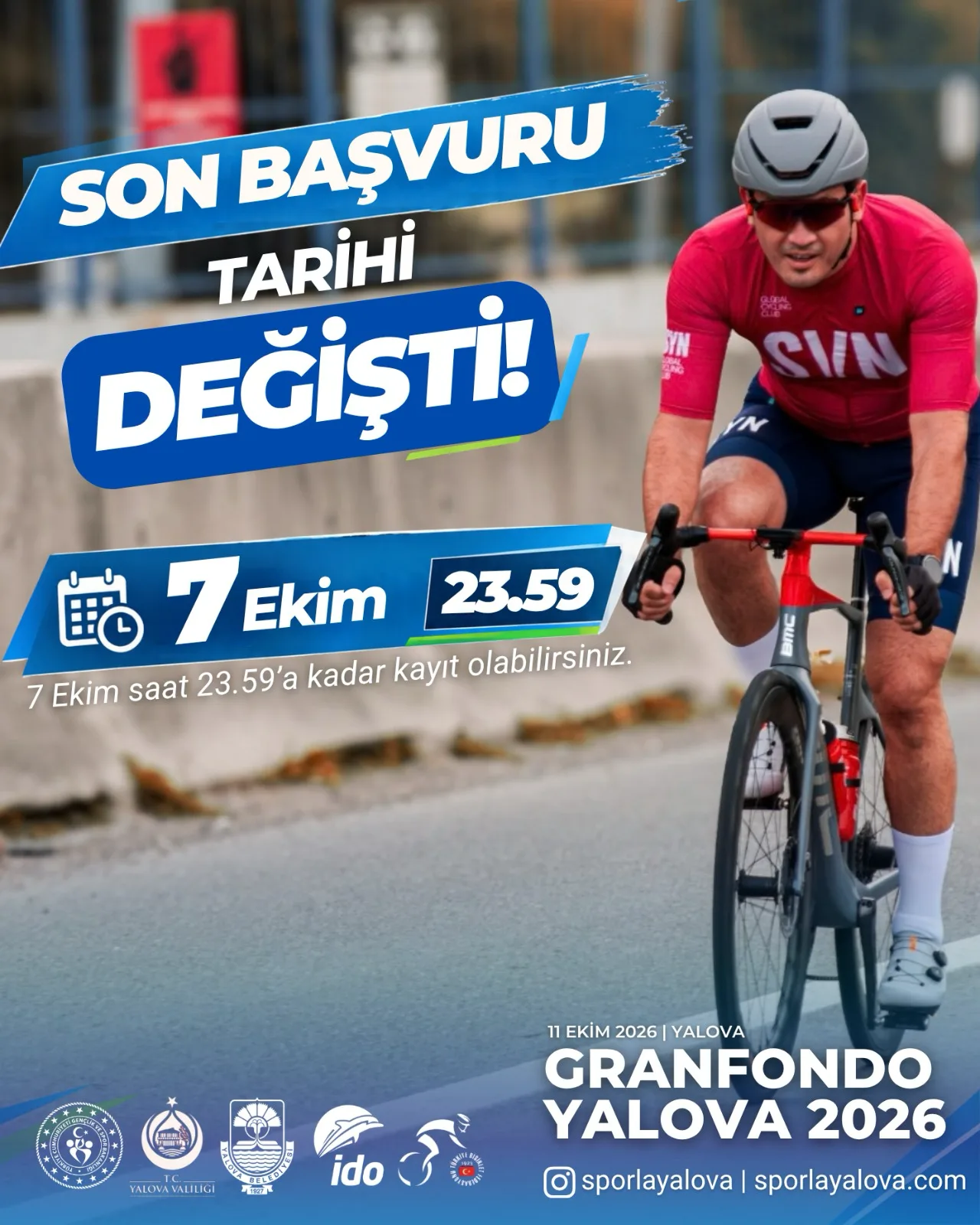GranFondo Yalova 2026 Son Başvuru Tarihi 7 Ekim'e Uzatıldı